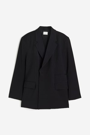 Oversized Blazer - Schwarz