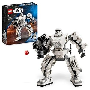 LEGO Star Wars Sturmtruppler Mech Set, Baubares Actionfigur-Modell mit Gelenkteilen, Minifiguren-Coc