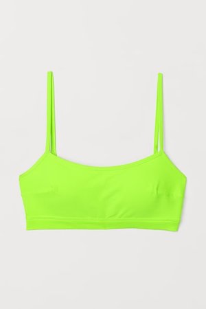 H&M-Bikinitop in strahlendem Neongrün