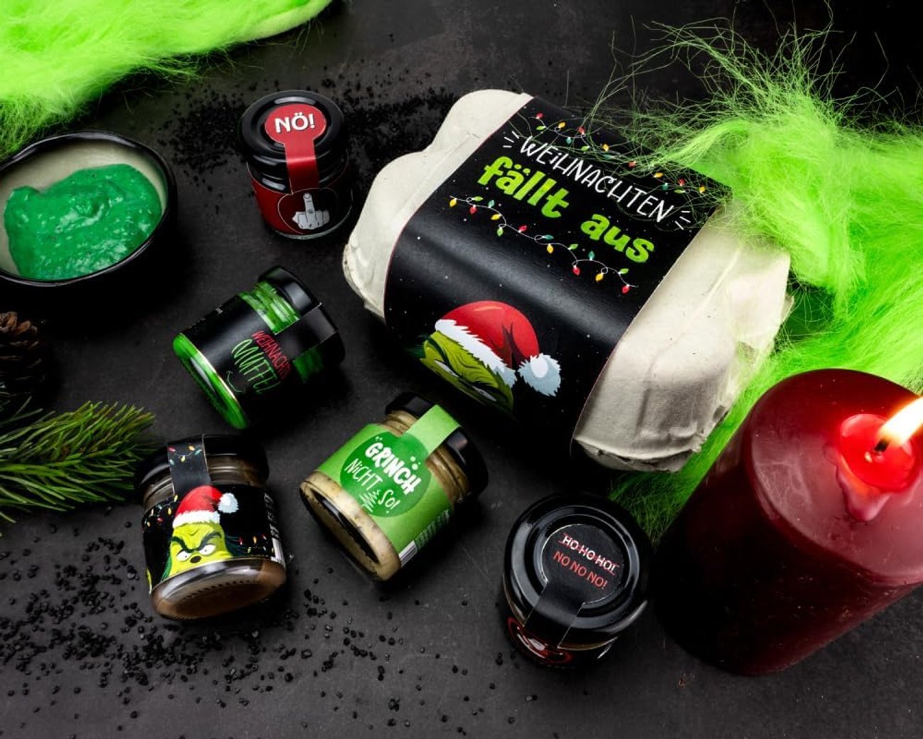 Grinch-Set "Weihnachten fällt aus"