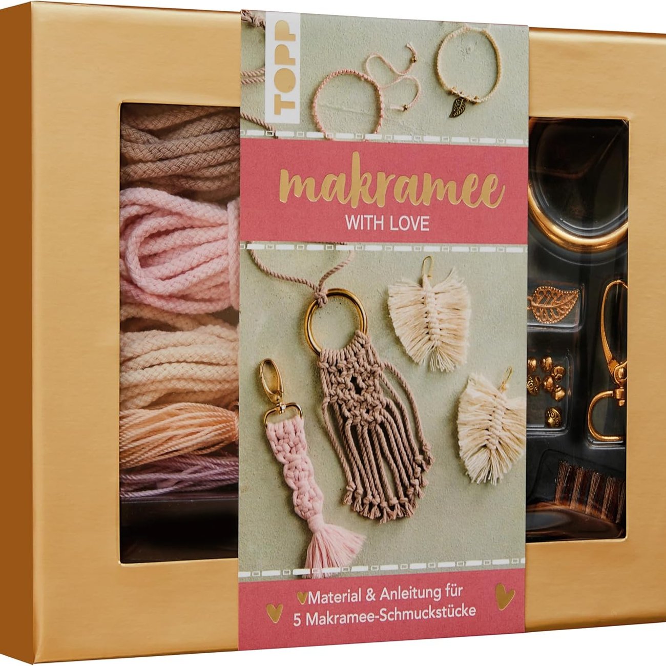 Makramee-Schmuckset „With Love“
