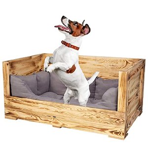 Truhenking Hundebett aus Holz