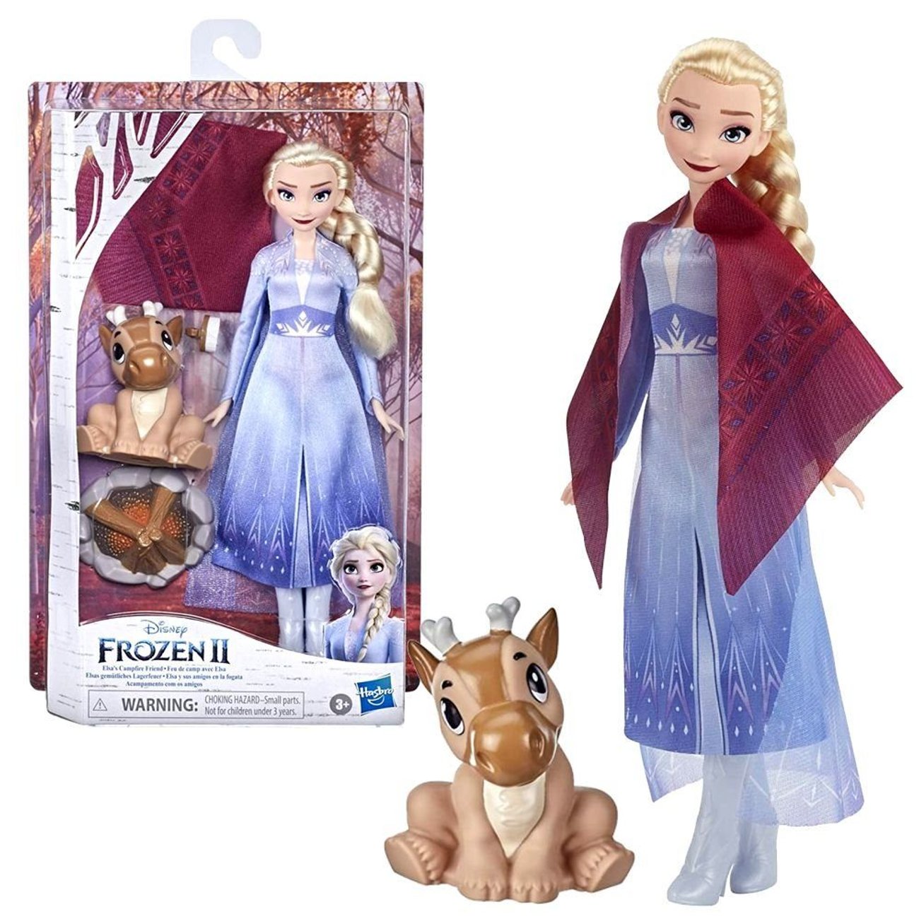 Anziehpuppe Elsa und Baby-Rentier