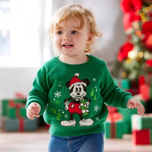 Micky Maus-Pullover im Weihnachtsdesign