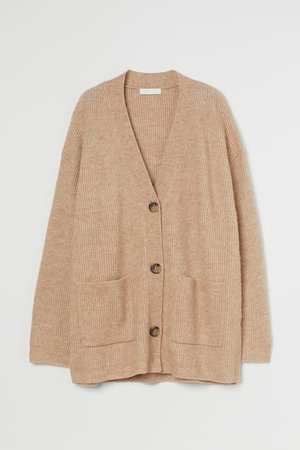 Gerippter Cardigan