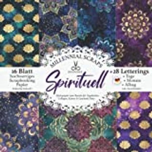 DECOUPAGE SPIRITUELL – Motivpapier zum Basteln für Tagebücher, Collagen, Karten & Geschenk Deko