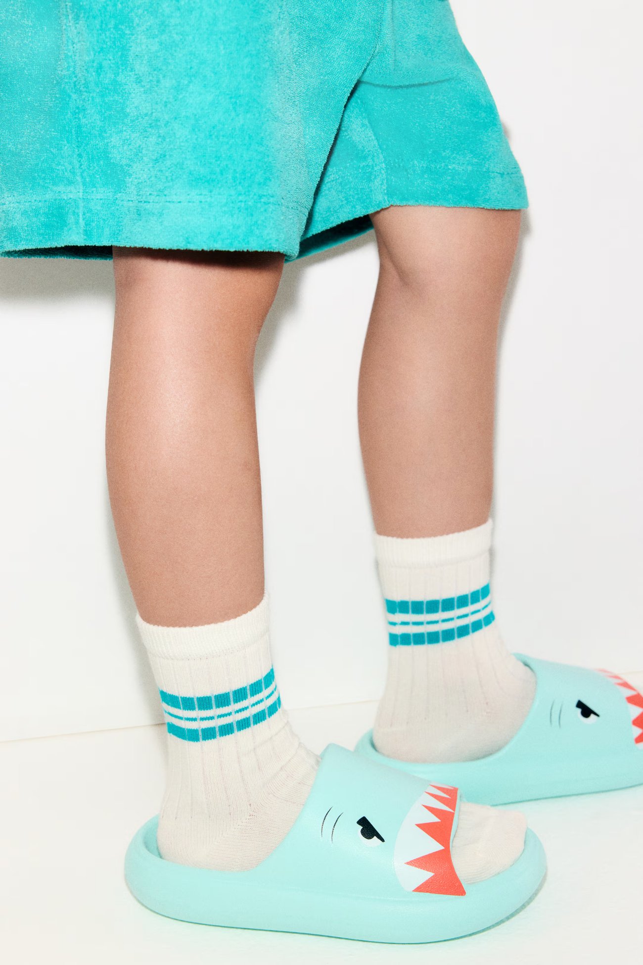Chunky Badesandalen mit Print