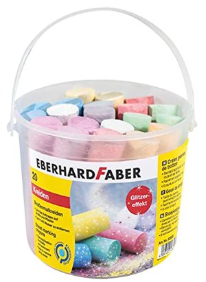 Eberhard Faber - Straßenmalkreiden in 8 Farben mit Glitzereffekt