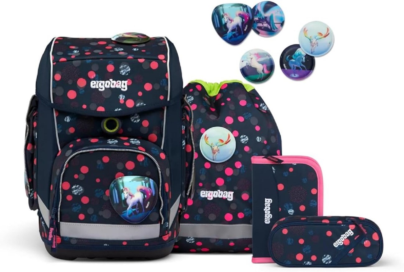 ergobag cubo Set ergonomischer Schulrucksack Klassisch 6-teilig 1. Klasse Grundschule