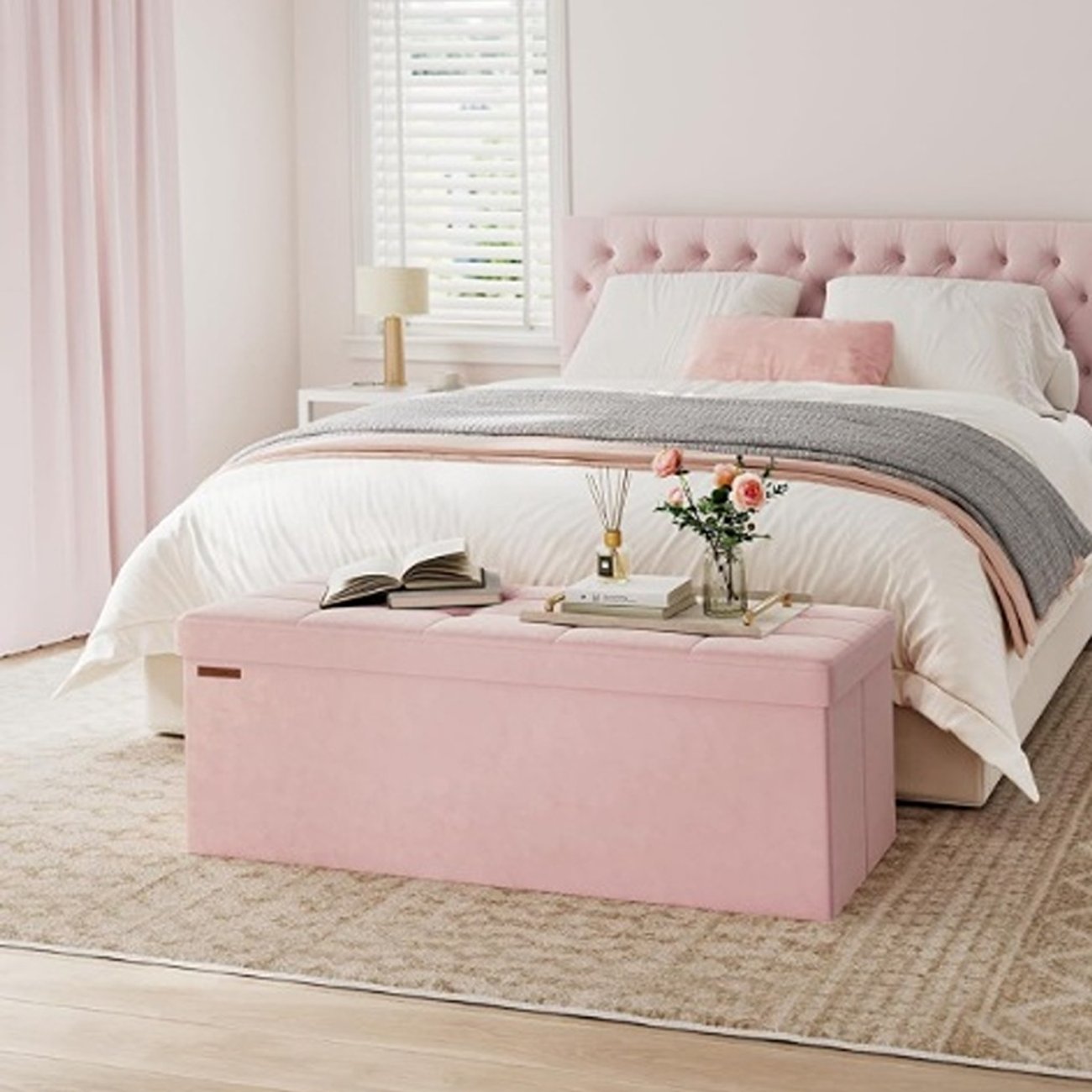 SONGMICS Sitzhocker mit Stauraum