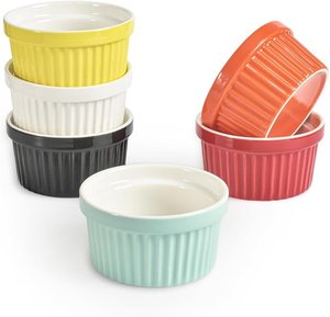 homEdge Porzellan-Auflaufförmchen Set