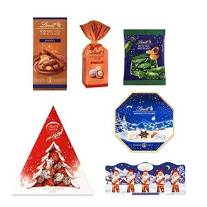 Lindt Schokoladen Weihnachts-Set | 627 g | 6 köstliche Spezialitäten