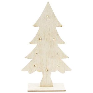 LED-Tanne aus Holz