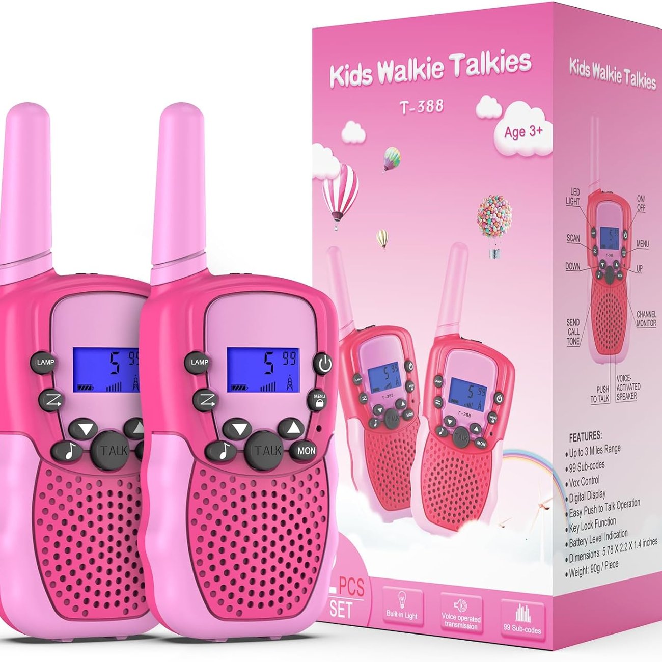 Walkie Talkies für Kinder mit 8 Kanälen