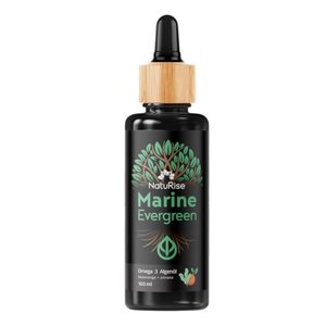 NatuRise Omega 3 Algenöl (100ml) | Marine Evergreen | Vegan & Natürlich | Hochdosiert | DHA, DPA & E