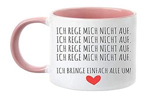 TassenTicker - Lustiger Kaffee-Becher mit Spruch