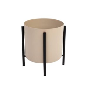LaLe Living Blumentopf Enea in Braun und Schwarz, Ø21,50 cm