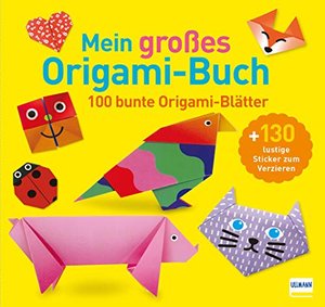 Mein großes Origami-Buch: Mit 100 Blatt buntem Origami-Papier und 130 Stickern