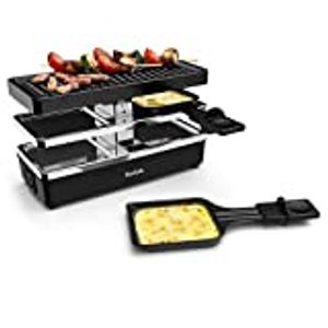 Tefal RE2308 Plug & Share Raclette | 400 Watt | 2 Pfännchen + Grillplatte