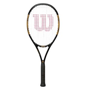 Wilson Serena Elite 103 Tennisschläger für Erwachsene, Schwarz/Gold (Grip 3 (4 3/8 Zoll))