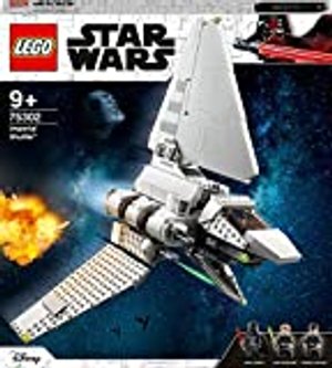 LEGO 75302 Star Wars Imperial Shuttle Bauset mit Luke Skywalker mit Lichtschwert und Darth Vader Min