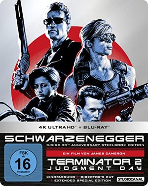 Terminator 2 / 30th Anniversary Steelbook Edition (4K Ultra-HD) (+ Blu-ray 2D) (+ Blu-ray 3D)
