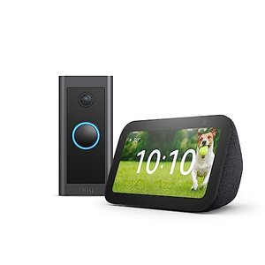 Ring Video Doorbell Wired von Amazon, Funktionert mit Alexa + Der neue Echo Show 5 (3. Gen.) | Anthr