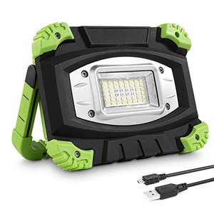 Lepro LED-Akku-Strahler mit 20 Watt und Powerbank-Funktion
