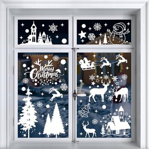 Moxled Fensterbilder Weihnachten Selbstklebend