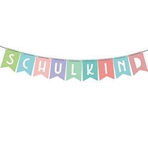 Oblique Unique Schulkind Girlande