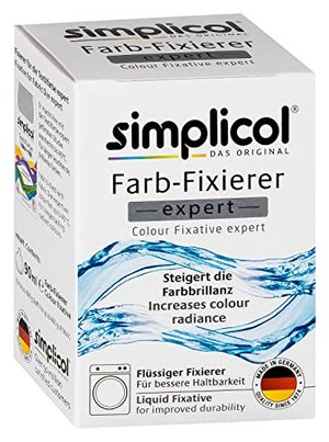 Simplicol Farb-Fixierer Expert: Anwendung in Waschmaschine und Schüssel