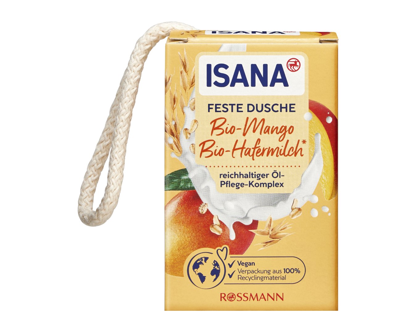 ISANA Feste Dusche Bio-Mango & Bio-Hafermilch