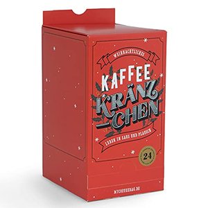 Adventskalender 2022 mit 24 kleinen Einzelfiltern (Coffeebags) und 15 unterschiedlichen Sorten