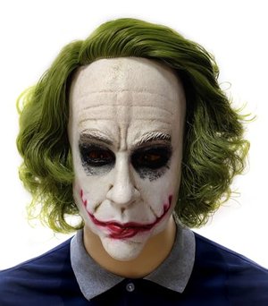 Clown Maske mit Haaren, Realistische Halloween