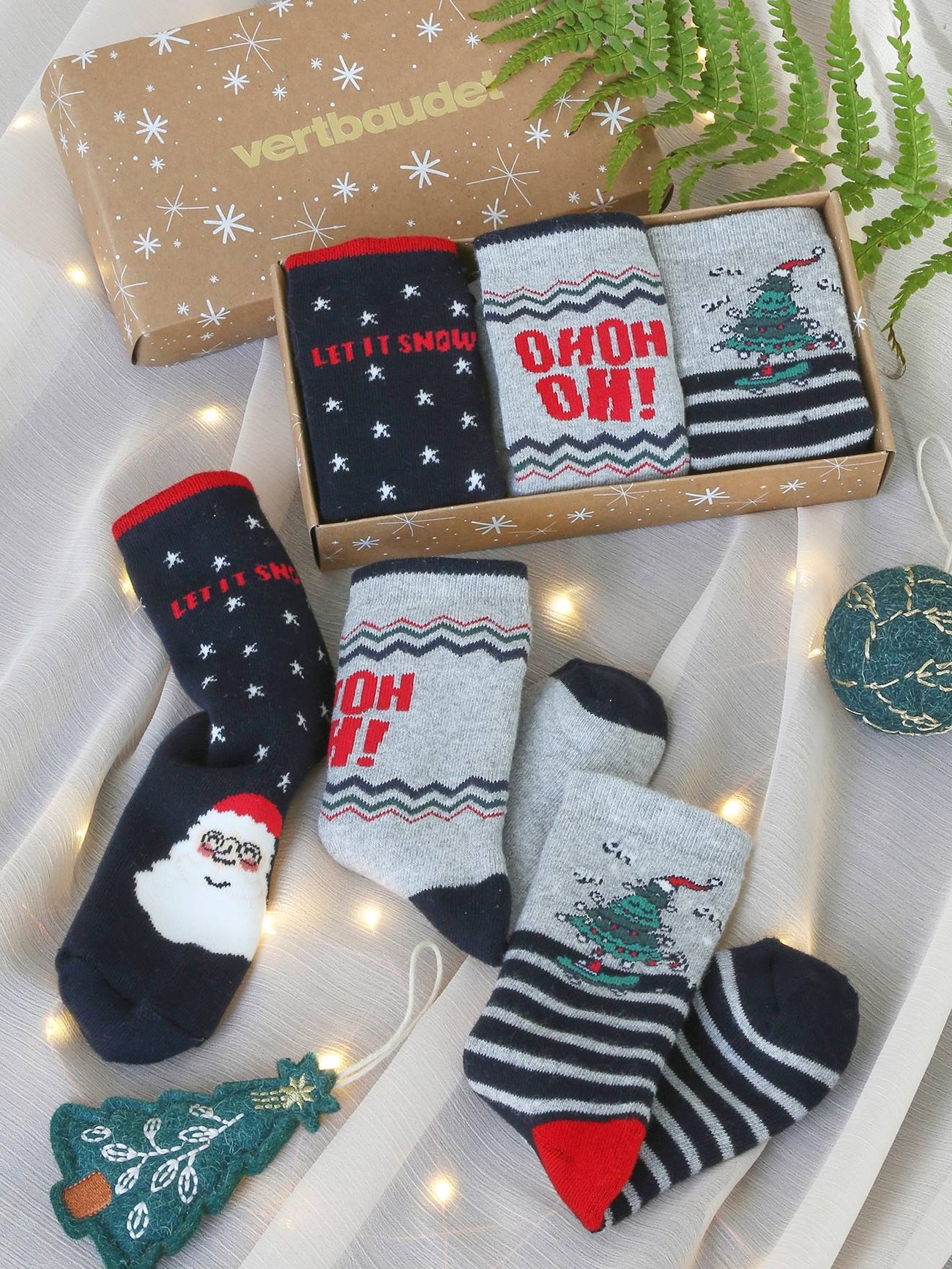Vertbaudet Geschenkset: 3er-Pack Socken