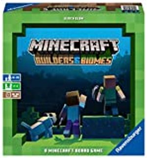 Ravensburger Familienspiel Minecraft Builders & Biomes, Gesellschaftsspiel für Kinder und Erwachsene