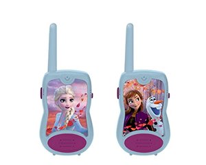 Lexibook TW12FZ Disney Frozen Die Eiskönigin 2 ELSA Anna Walkie-Talkies, Gürtelclip, Batterie, Blau,