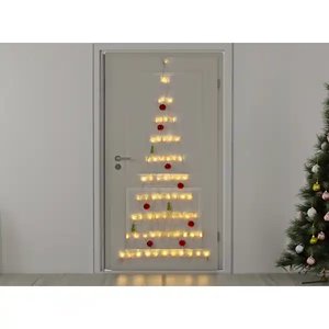 IDEENWELT LED-Weihnachtsbaum-Türhänger