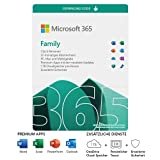 Microsoft 365 Family | 6 Nutzer | Mehrere PCs/Macs, Tablets und mobile Geräte | 1 Jahresabonnement |