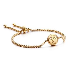 Qings Gold Zodiac Armband Leo