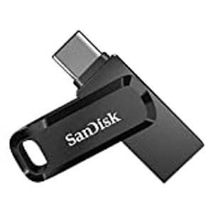 SanDisk Ultra 128GB Dual Drive Go USB Type C Flash-Laufwerk, Schwarz