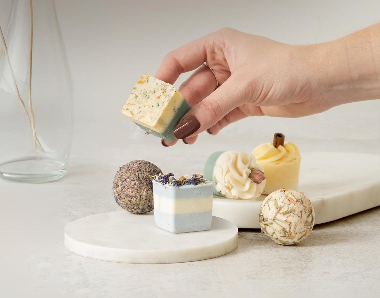 Satin Naturel luxuriöses Geschenkset