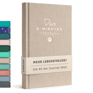 6-Minuten Tagebuch für Erwachsene 2025 (Das Original)