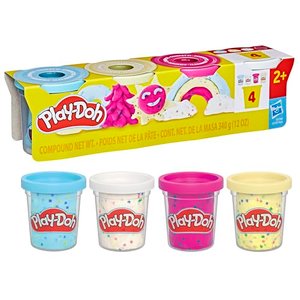 Play-Doh 4er-Pack Konfettiknete