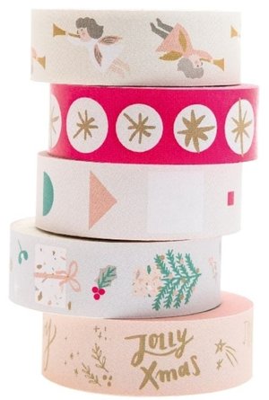 Tape Set, Jolly Christmas, Pastell