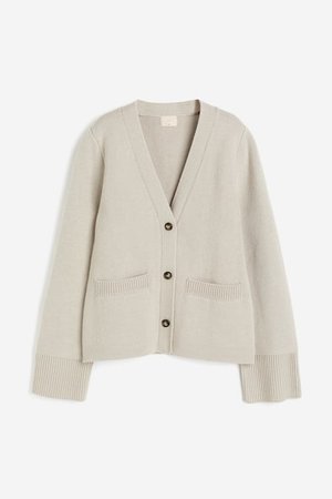 Cardigan aus Wolle - Beige