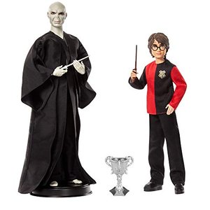 Harry Potter GNR38 - Harry Potter Geschenkset für Sammler mit Voldemort-Puppe und Harry Potter-Puppe
