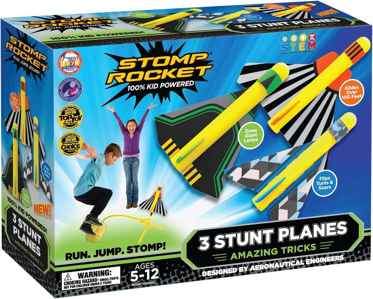 Stomp Rocket Original Stunt Flugzeug