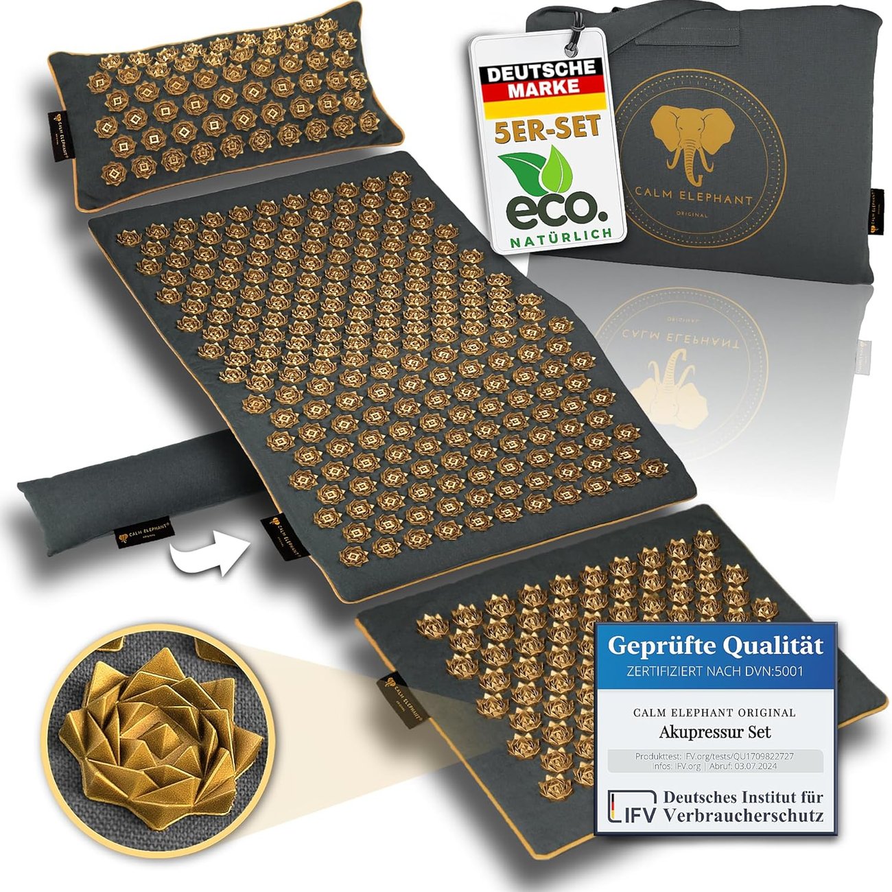 Akkupressurmatte von Calm Elephant