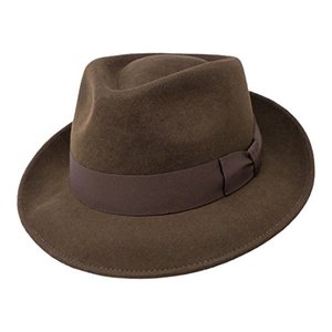 Borges & Scott B&S Premium Doyle - Teardrop Fedora Hut - 100% Wollfilz